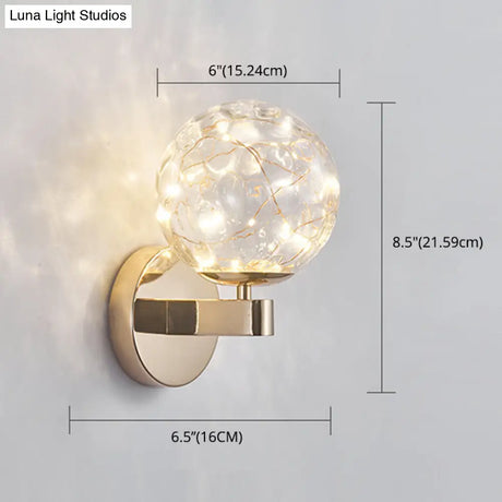 Nordic Star Wall Lamp: Modern Sconce Light For Bedroom Or Living Room