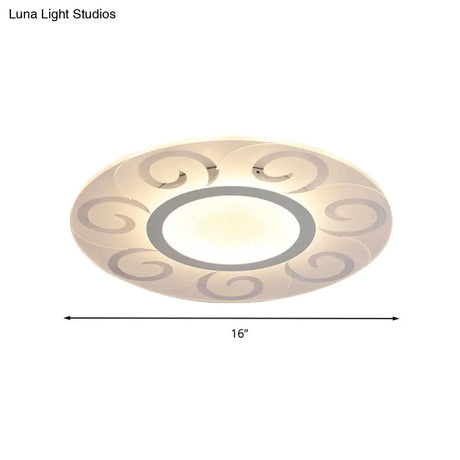 Nordic Style Acrylic Blossom Led Flush Mount Ceiling Lamp Ideal For Study Room
