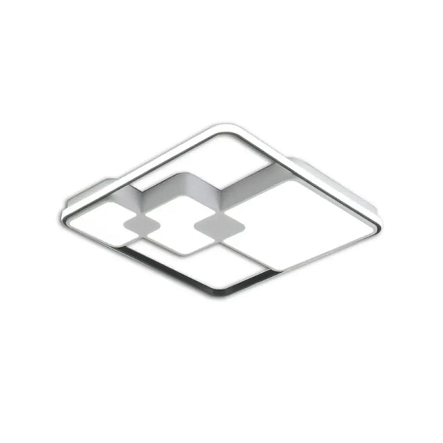 Nordic Style Acrylic Led Ceiling Light - Warm/White Lighting 18/23.5 Width