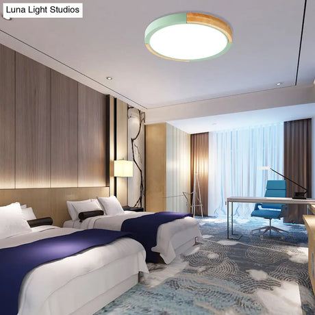Nordic Style Led Ceiling Flush Mount Lighting With Acrylic Shade