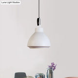 Nordic Style Metal Ceiling Pendant Light With Dome Shade For Living Room - Black/Grey