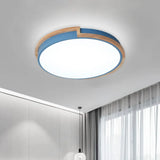 Nordic Stylish Acrylic Round Flush Ceiling Light In Warm/White For Living Room Or Porch