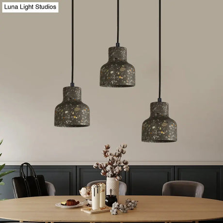 Nordic Terrazzo Hanging Lamp - Black/Red/Pink With Down Lighting Pendant Perfect For Dining Table 1
