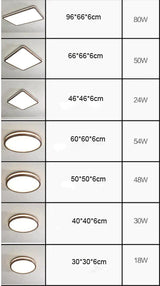 Nordic Walnut Color Indoor Ceiling Lamp