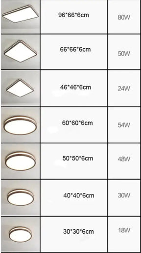 Nordic Walnut Color Indoor Ceiling Lamp Round 30cm 18W / Led white light Ceiling