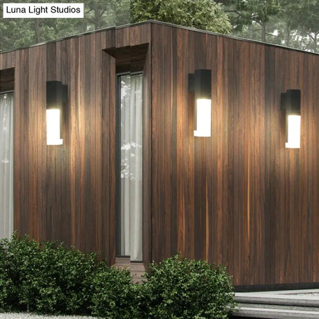 Outdoor Motion Sensor Led Wall Lamp Waterproof Garden Porch Sconces Villa Hotel Courtyard Aisle
