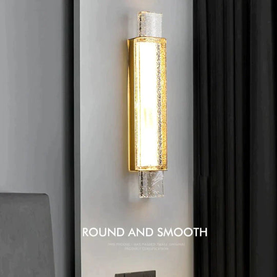 Post-Modern Luxury Simple Creative Bedroom Copper Wall Lamp Lamps