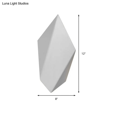 Postmodern Metal Geometric Wall Light - 1 Black/Grey/White Sconce Fixture
