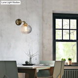 Prismatic Glass Wall Sconce With Industrial Charm For Restaurant Lighting