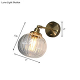 Prismatic Glass Wall Sconce With Industrial Charm For Restaurant Lighting
