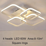 Acrylic Modern Led Chandelier For Living Room Bedroom Lustres Large Ceiling Lighting Fixtures