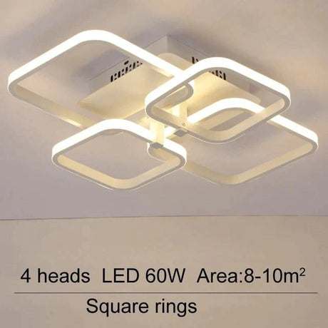 Acrylic Modern Led Chandelier For Living Room Bedroom Lustres Large Ceiling Lighting Fixtures