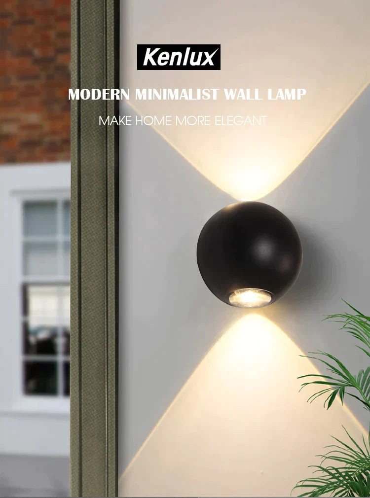 Indoor Lighting Led Wall Lamp Ip65 Waterproof & Outdoor Aluminum Light Surface Mounted Cube Garden