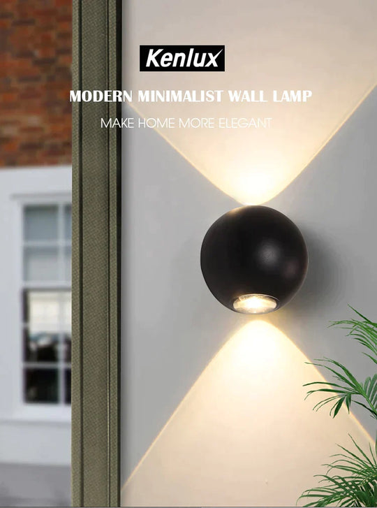 Indoor Lighting Led Wall Lamp Ip65 Waterproof & Outdoor Aluminum Light Surface Mounted Cube Garden