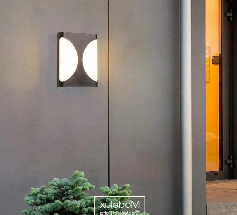 Modern Porch Light Waterproof Ip65 Radar Sensor Wall Lamps For Courtyard Patio Garden Front Door