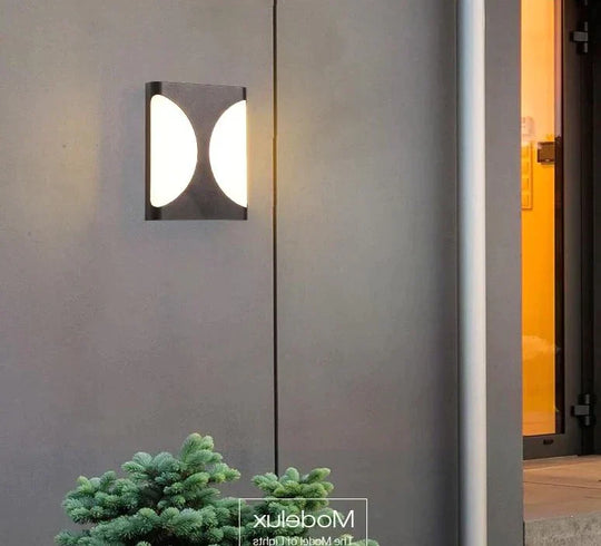 Modern Porch Light Waterproof Ip65 Radar Sensor Wall Lamps For Courtyard Patio Garden Front Door