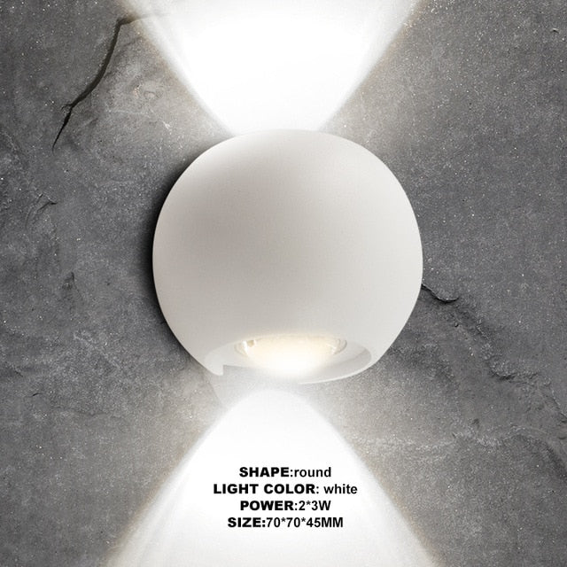 Indoor Lighting Led Wall Lamp Ip65 Waterproof & Outdoor Aluminum Light Surface Mounted Cube Garden