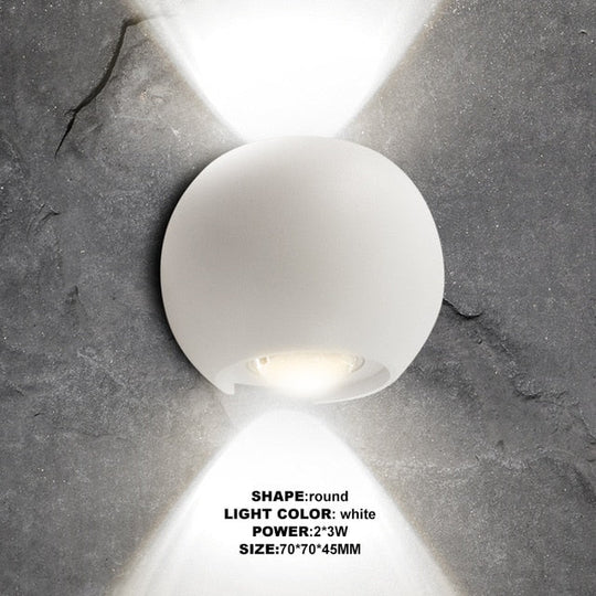 Indoor Lighting Led Wall Lamp Ip65 Waterproof & Outdoor Aluminum Light Surface Mounted Cube Garden