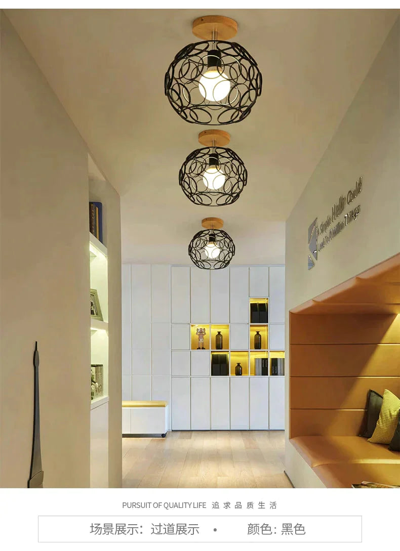 Creative Crystal Minimalist Ceiling Light Single Wall Lamp Bedroom European Iron Crystal Decor