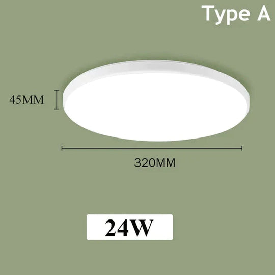 Led Ceiling Lights Modern Leds Lamp Light Fixtures Round Panel Lamps 12W 24W For Living Room