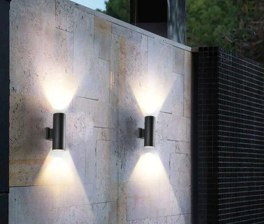 Black Gray Up Down Outdoor Wall Light 6W 10W 20W 30W 36W Porch Garden Waterproof Home Lighting
