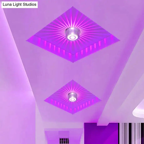 Rebecca - Modern Ceiling Light Colorful Indoor Led Lamp 3W Wall Sconce For Gallery Balcony Lamp