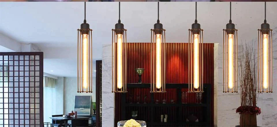 Retro Vintage Pendant Lights Steam Punk Industrial Style Single Head Use Edison Light Bulb Hanglamp