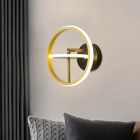 Rotatable Wall Light Kit: Modern Aluminum Gold Led Sconce Fixture In Warm/White / Warm