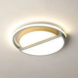 Round Led Flush Ceiling Light - Nordic Acrylic Mount For Bedroom Grey / 20.5’ Warm