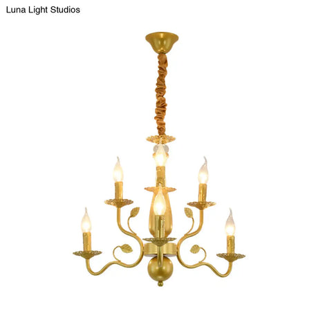 Rustic Black/Gold Metal Pendant Chandelier - 5/12/16 Lights Elegant Dining Room Ceiling Fixture