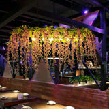 Rustic Iron Hanging Pendant Light Fixture For Restaurants - Rectangular Design With Island Charm And