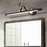 Rustic Metal Led Tube Wall Sconce Light With Adjustable Joint For Antler Bathroom Vanity Black / 17