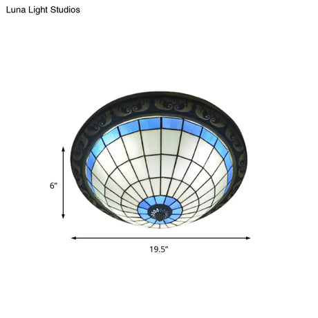 Rustic Stained Glass Sunflower Ceiling Light In Multicolor Options For Dining Room Tiffany Décor