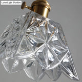 Scalloped Glass Pendant Light For Simple Dining Room Elegance