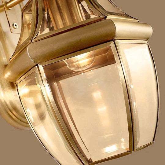 Simple Country Style of Outdoor Copper Wall Lamp Copper Wall Lamps