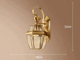 Simple Country Style Of Outdoor Copper Wall Lamp Lamps