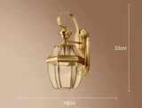 Simple Country Style of Outdoor Copper Wall Lamp M Copper Wall Lamps