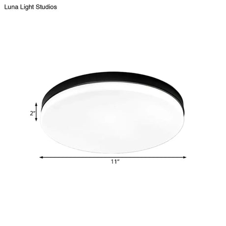 Simplicity Acrylic Flushmount Ceiling Light - Circle Design 11’/15’/19’ Diameter Warm/White