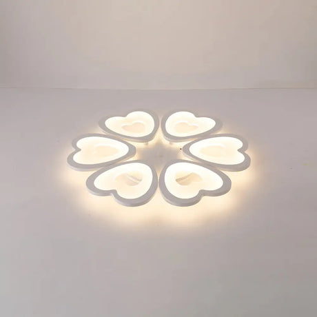 Simplicity Acrylic White Led Ceiling Flush Mount Light For Living Room 6 /