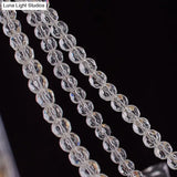 Simplicity Crystal Chandelier With Beaded Pendant - Brass Finish 6/8 Heads Ideal For Living Room