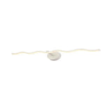 Simplicity Led Acrylic Wall Sconce Vanity Light 18/26.5 L White Wave Design For Bathroom