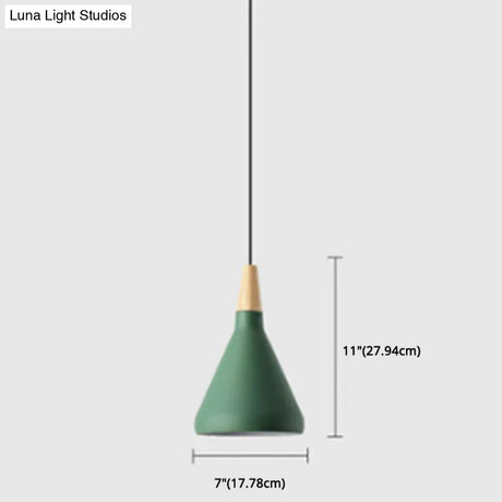 Simplicity Pendant Light With Multi Color Options - Nordic Macaroon Aluminum Lampshade Perfect For