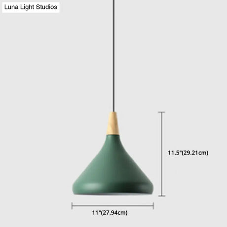 Simplicity Pendant Light With Multi Color Options - Nordic Macaroon Aluminum Lampshade Perfect For