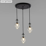 Skull Shaped Vintage Glass Hanging Lamp - Clear Pendant Light For Restaurants And More