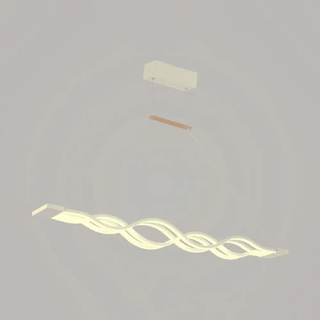 Sleek 25.5/39 Acrylic Curly Chandelier Led Ceiling Light For Island With Multiple Options White /
