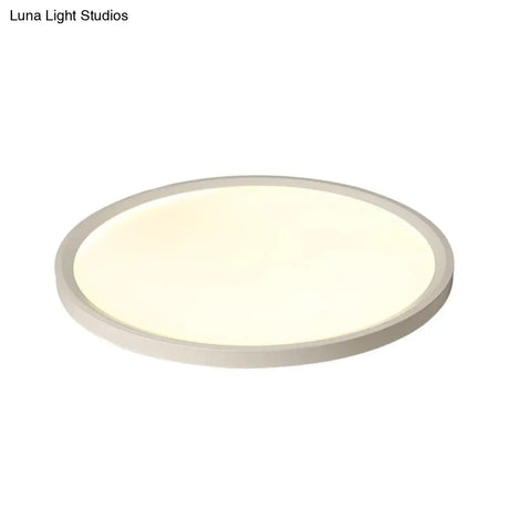 Sleek And Modern Acrylic Led Flush Mount Ceiling Light Fixture In Warm/White Multiple Sizes