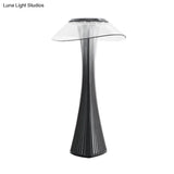 Sleek Grey/Rose Gold Slim Waist Desk Lamp: Contemporary Acrylic Touch Control Led Night Light