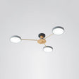 Sleek Led Ceiling Light: Minimalistic Molecule Design | Acrylic Living Room Chandelier 3 / Grey
