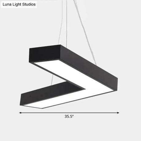 Sleek Metal V - Shaped Led Flush Mount Ceiling Light For Reception Room