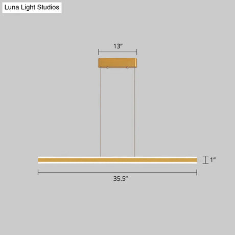 Sleek Triangle Island Light: Aluminum Led Hanging Lamp For Restaurants